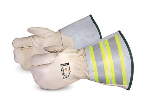 Superior Glove® Deluxe Lineman Mitt, 6` Reflective Gauntlet Cuff